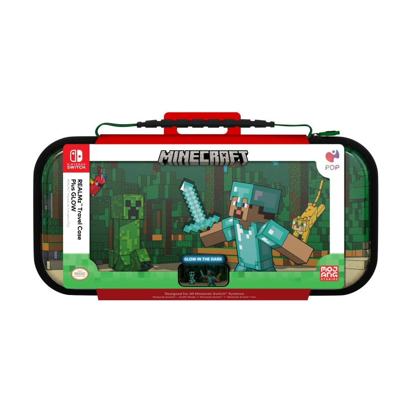 Image of PDP PDP Nintendo Switch REALMz Travel Case Plus GLOW - Minecraft