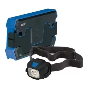 image of 08367 Head Torch with Single Charging Pad - Draper