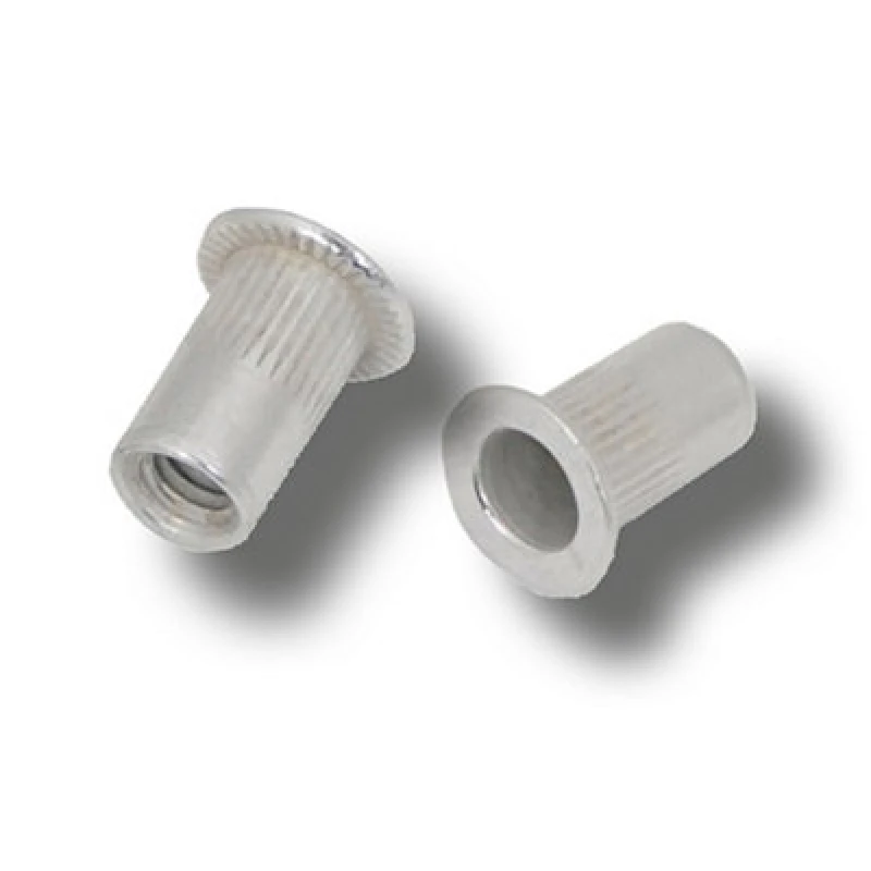Image of Jrp Riveting Products M6 X 15.5 Aluminium Flat Head Rivet Nuts - Jrprnafh0630