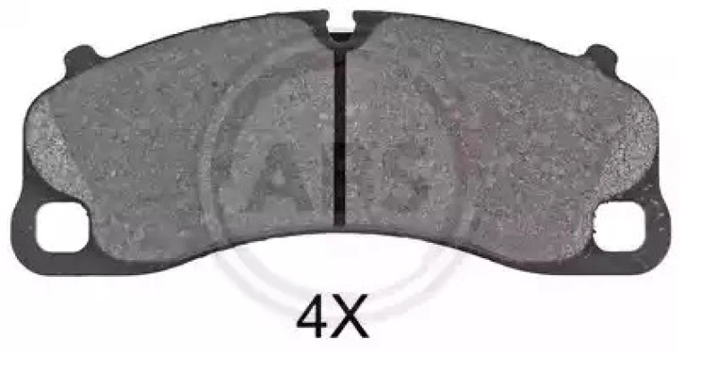 Image of A.B.S. 35094 Brake pad set prepared for wear warning indicator Brake Pad Set,disc brake (402)
