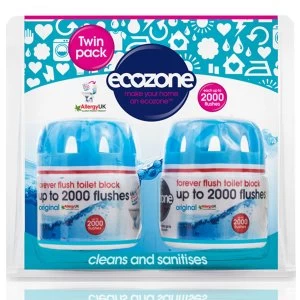 Image of Ecozone Forever Flush Toilet Block - Twin Pack