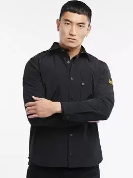 Image of Barbour International Link Overshirt, Black Size XL Men