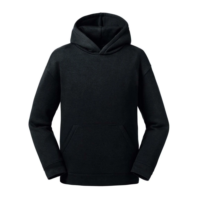Image of Russell Authentic Hooded Sweatshirt in Black Size: 11-12 Years Black Unisex 11-12 Years