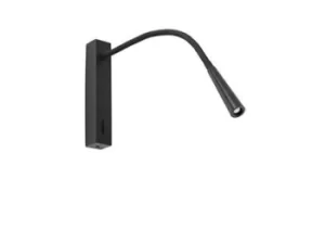 Image of Flin LED Adjustable Reading Light Black 3W 3000K