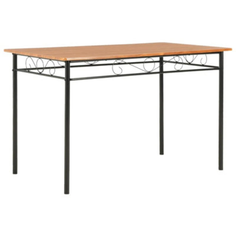 Image of vidaXL Dining Table Brown MDF Home Dinner Room Meal Tables Kitchen Furniture