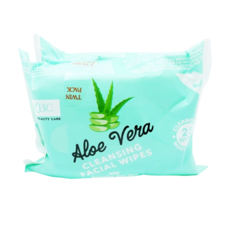 Image of XBC Aloe Vera Cleansing Facial Wipes - 2x25 pcs 489783