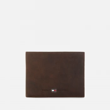 image of Tommy Hilfiger Mens Johnson Mini Credit Card and Coin Pocket Wallet - Brown