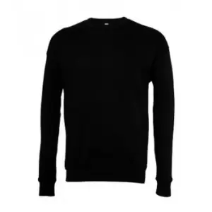 Image of Bella + Canvas Adults Unisex Drop Shoulder Sweatshirt (S) (Black)