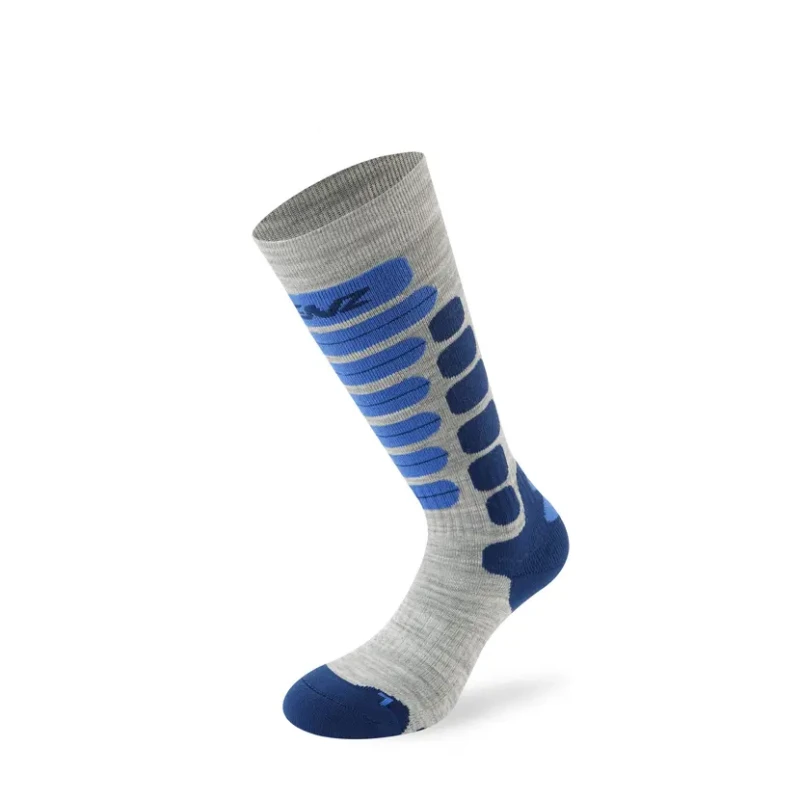 Image of Lenz Skiing 2.0 Kids Socks, grey-blue, Size 24 - 26