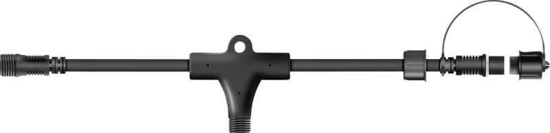 Image of EAGLE-CON Easy-Connect T Splitter Rubber Connector IP65 - Black ELV-989922