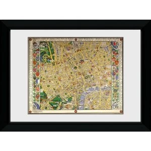 Image of Transport For London Map Framed Collector Print