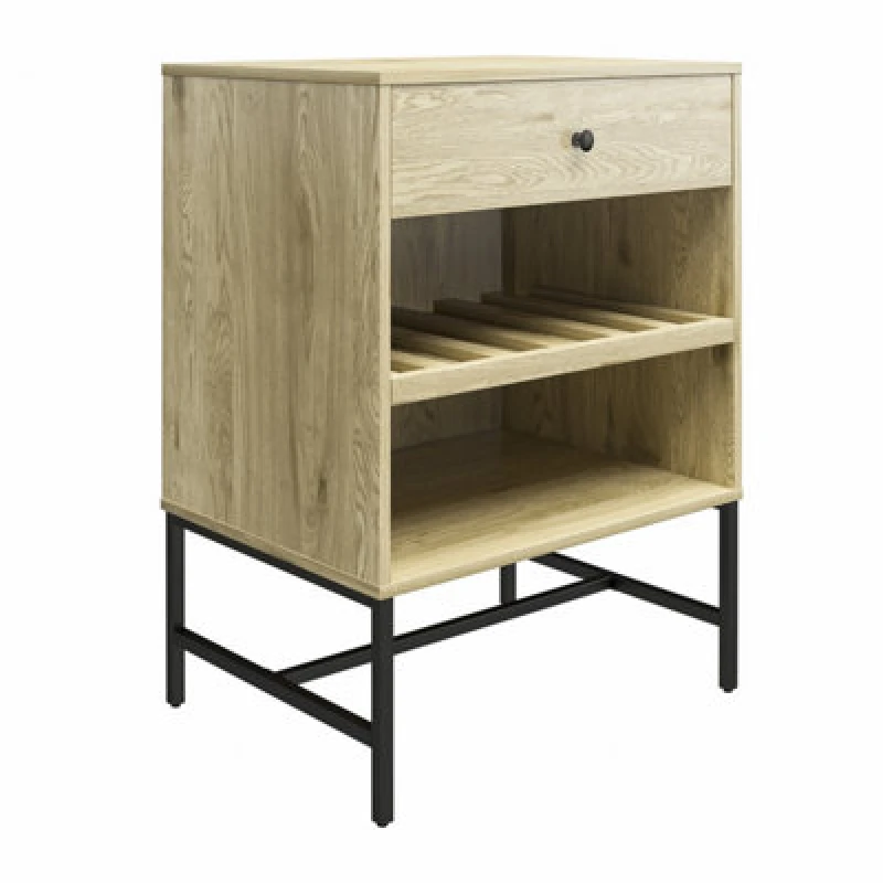 Image of Dorel Tamlin Beverage Cabinet Linseed Oak, Brown 1959912COMQEUK