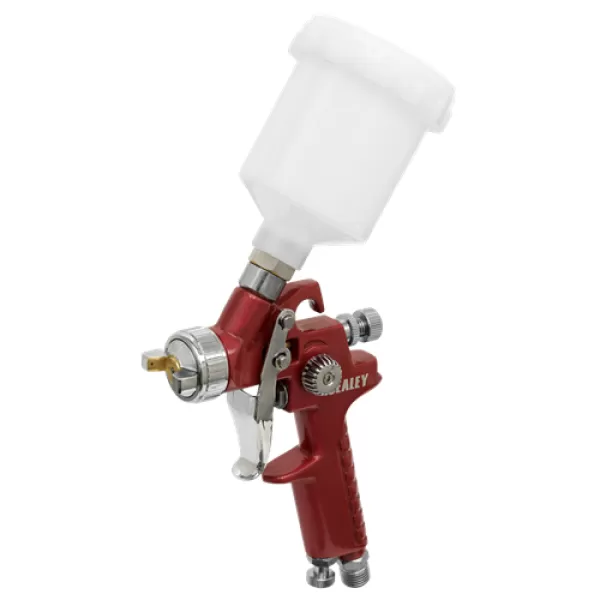 Image of Genuine SEALEY HVLP731 HVLP Gravity Feed Touch-Up Spray Gun 0.8mm Set-Up