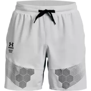 image of Under Armour Armour Armourprint Woven Shorts Mens - Grey