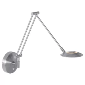 Image of Zodiac Wall Light Steel Brushed, Plastic Matt