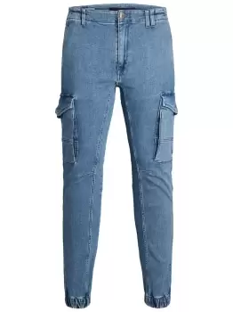 image of JACK & JONES Paul Cargo Slim Fit Jeans Men Blue