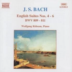 Image of English Suites Nos 4 - 6 by Johann Sebastian Bach CD Album