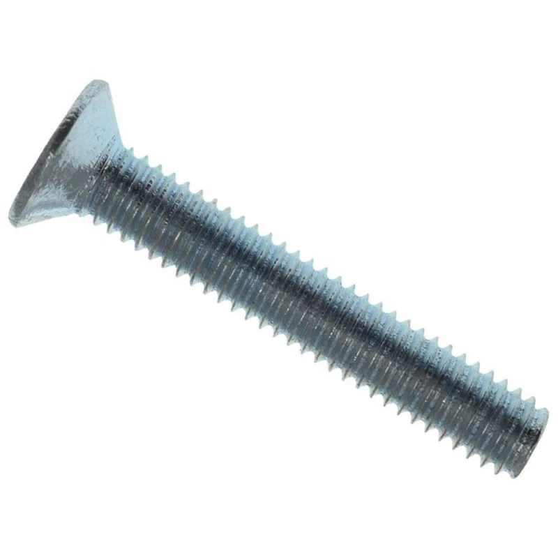 Image of Metalmate Machine Screw Pozi CSK ZP M4 x 25mm in Metallics Metallics Unisex