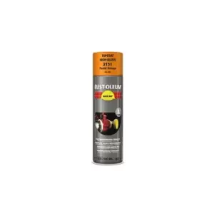 Image of Rust-Oleum Pastel Orange Hard Hat Aerosol Industrial Spray Paint Top Coat 500ml
