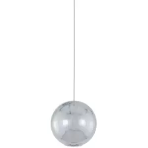 Italux Lighting - Italux Neutron - Modern LED Hanging Pendant Chrome, Warm White 3000K 320lm