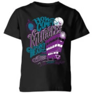 Image of Harry Potter Knight Bus Kids T-Shirt - Black - 11-12 Years