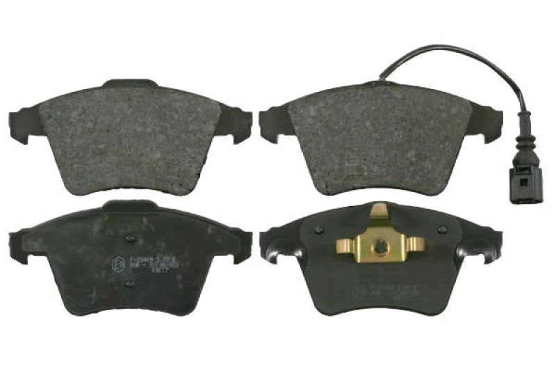 Image of SWAG 30 91 6465 Brake pad set Front Axle, incl. wear warning contact, with piston clip Brake Pad Set,disc brake (402)