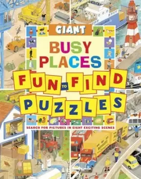 Image of Giant busy places fun-to-find puzzles by Peter Rutherford