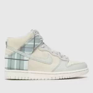 Image of Nike Light Grey Dunk High Se Youth Trainers
