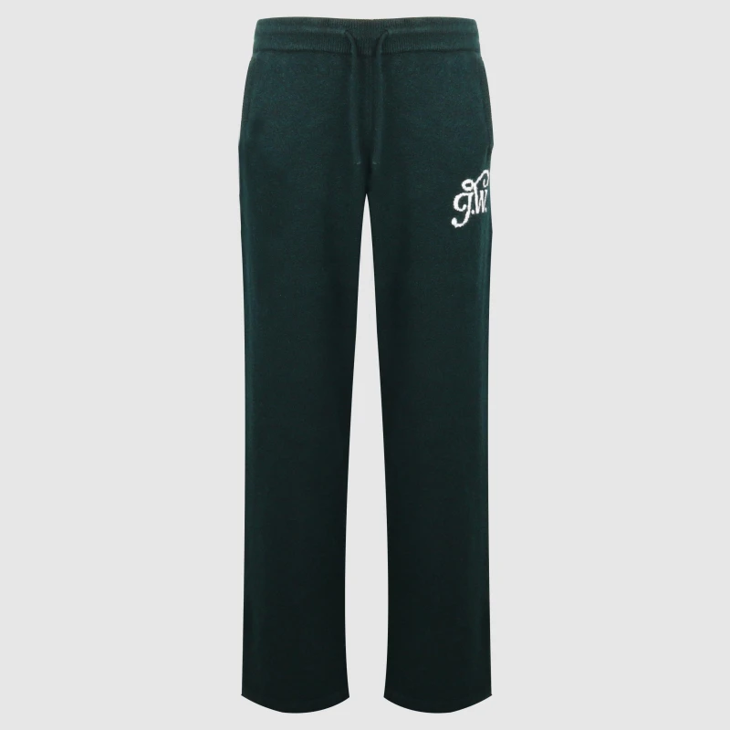 Image of Jack Wills Mens Acrylic Oversized Fit Knitted Trousers Dark Pine male S