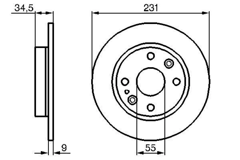 Image of Brake disc Bosch 0 986 478 242