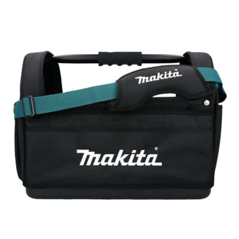 Image of Makita E-15403 Open Tool Tote Bag With Shoulder Strap & Metal Handle 490X310X365mm