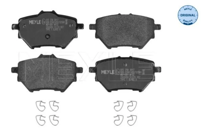 Image of Brake pad set MEYLE 025 258 3917
