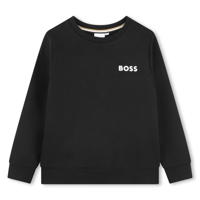 Image of Boss Logo Sweatshirt Boys - Black 3 - 4 Years