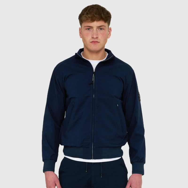 Image of Marshall Artist Mens Napier Quilted Short Puffer Jacket Navy male Medium