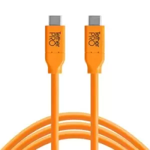 Image of TetherTools TetherPro USB-C to USB-C 15ft (4.6m) CUC15-ORG