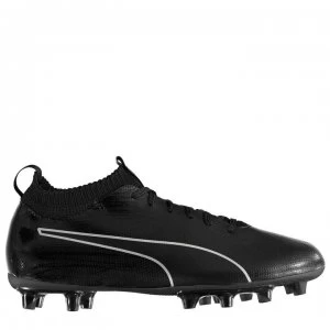 Puma evoKNIT Firm Ground Football Boots - Triple Black