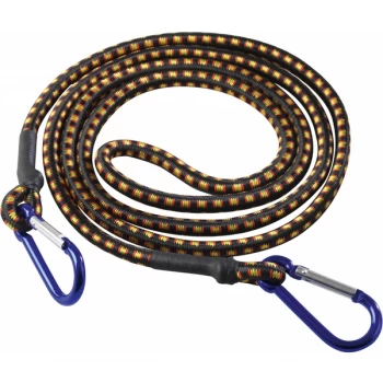 image of SupaTool Bungee Cord with Carabiner Hooks 1800mm x 8mm