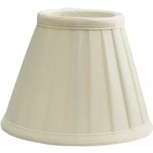 Image of Loops - Clip Shades Small Pleated Ivory Candle Shade Ivory