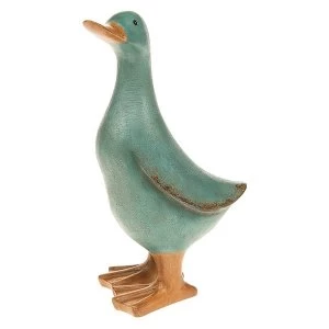 Image of David's Aqua Duck Medium Ornament