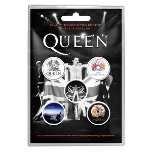 image of Queen - Freddie Button Badge Pack