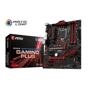 image of MSI B360 GAMING PLUS LGA 1151 (Socket H4) Intel B360 ATX