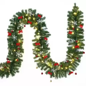 Image of Christmas Garland Fir Remote Control Christmas Decoration 5m 10m Lighting Chain 10m geschmuckt 160 LEDs (de) - Casaria