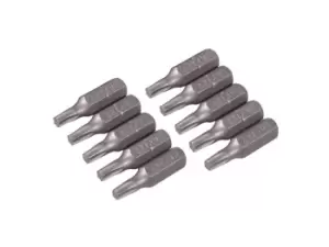 image of Silverline 797963 Torx Cr-V Screwdriver Bits 10pk T20