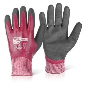 Image of Wonder Grip WG 718 Dexcut Nitrile Coated Glove XL Grey Ref WG718XL Up