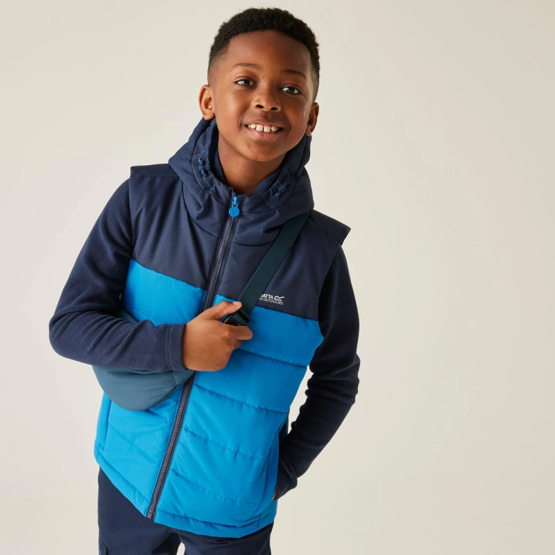 Image of Regatta Lofthouse Bodywarmer Navy Blue unisex 3-4yrs