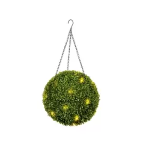 image of The Outdoor Living Company 35cm Diameter Topiary Ball with 12 LED Timer Lights