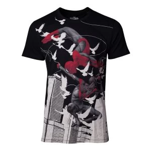 Image of Marvel Comics - Miles Morales Print Mens Small T-Shirt - Black