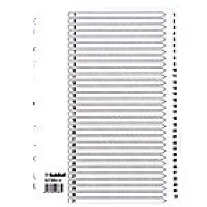 image of Guildhall Mylar Dividers White A4 31 Part 1-31 Numbered Set