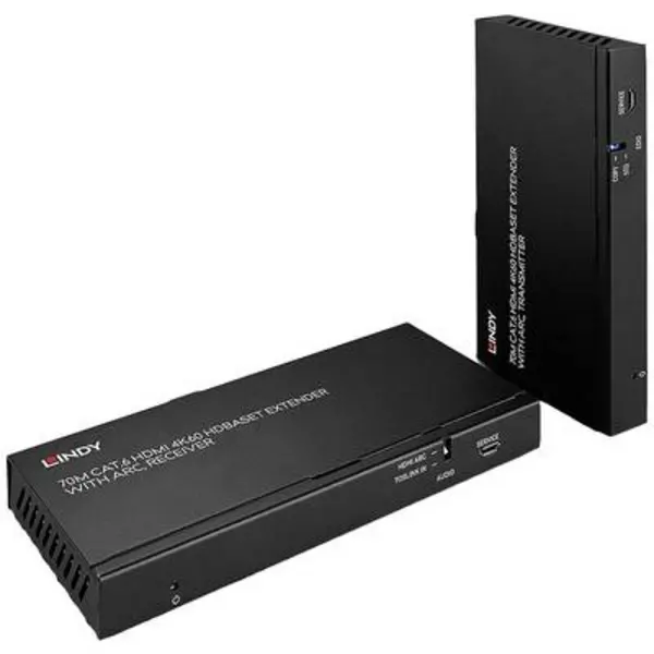 Image of Lindy 70m Cat.6 HDMI 4K60, Audio, IR & RS-232 HDBaseT Extender wit