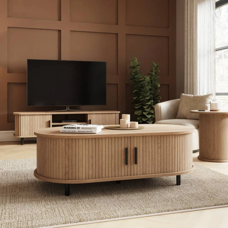 Image of GFW Omari Coffee Table in Light Oak Light Oak Unisex